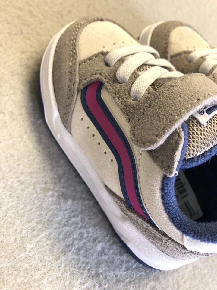 Vans Sneakers Toddler Boy's 5 New Hylane Pop Sidestripe Grey/Pink Casual Shoes - Image 3 of 4