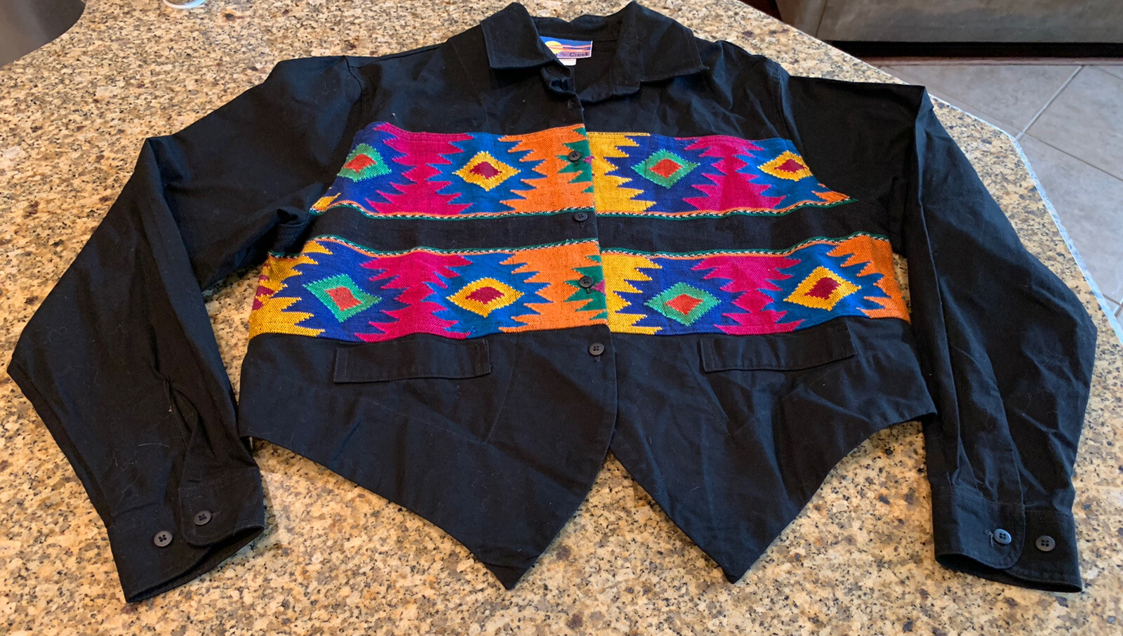 Cricket By the Creek size L southwestern Aztec We… - image 2