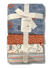 RECEIVING X4 - DUCK DUCK BOYS 243- ZAFARI LION - BLANKETS COTTON 4 PACK BABY