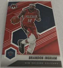 2020-21 Mosaic Basketball Brandon Ingram New Orleans Pelicans Red Wave Prizm 184