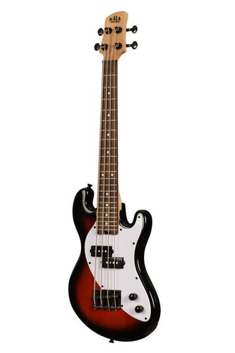 Kala U-BASS Solid Body With Logo Gig Bag - Tobacco Burst - Picture 3 of 4