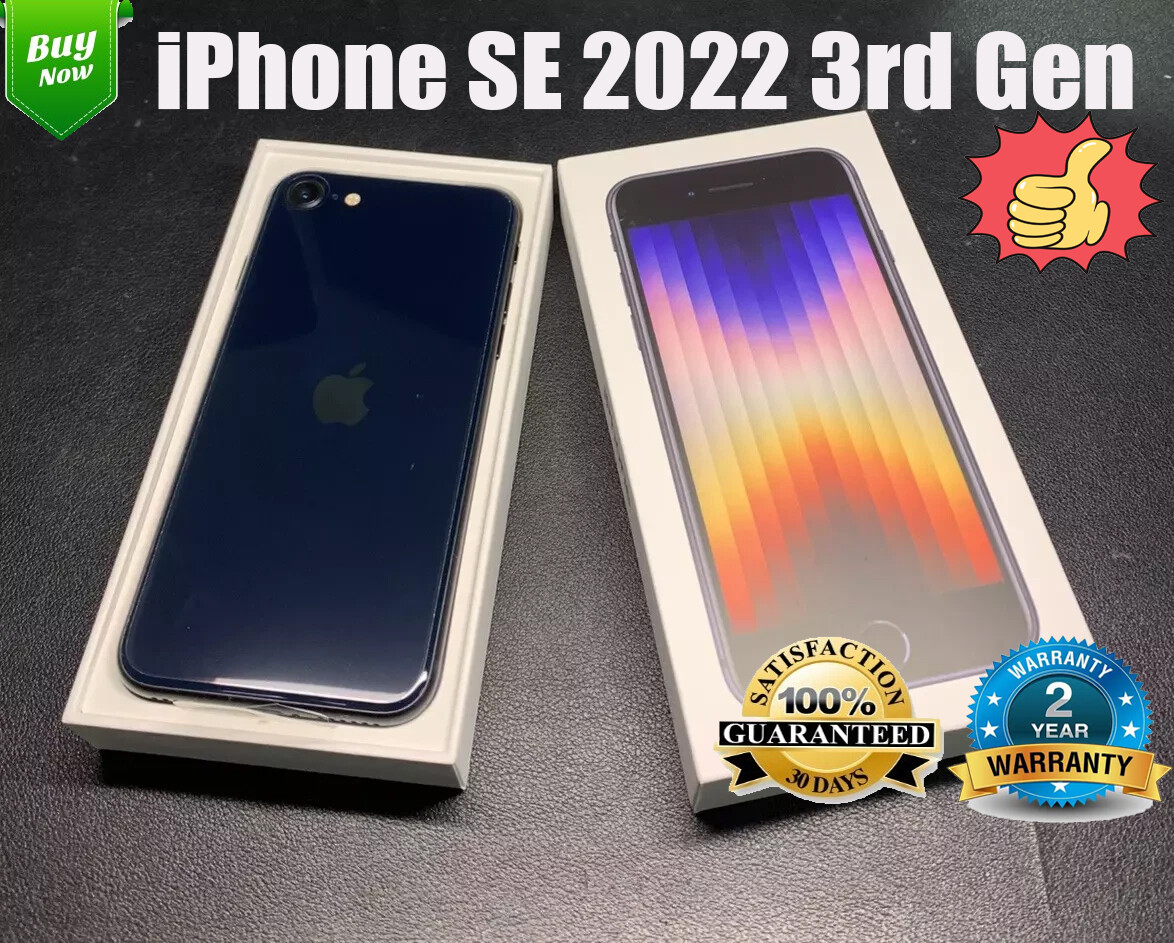 NEW SEALED APPLE IPHONE SE 3RD GEN 2022 5G UNLOCKED 256GB|128G