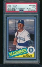 2020 Topps BLUE 1985 35th Anniversary RC SP #85TB-41 KYLE LEWIS PSA 9 SWSW6