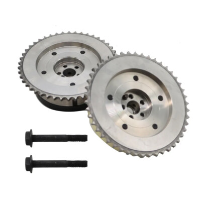 2x Intake&Exhaust Cam Camshaft Phaser Gear For Chevrolet Equinox Impala 2.0 2.4L