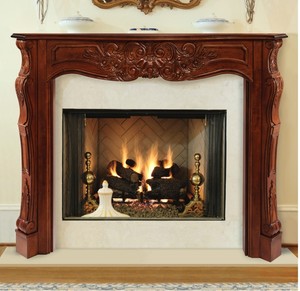 Deauville Traditional Hand Carved Fireplace Mantel Pick Size
