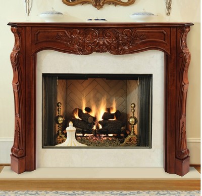 Deauville Traditional Hand Carved Fireplace Mantel Pick Size