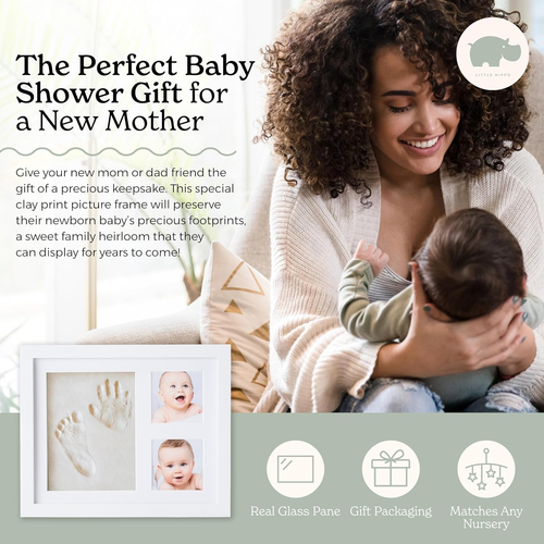 Baby Footprint Kit & Keepsake | Baby Handprint Kit | Baby Hand and Footprint Kit - Picture 4 of 12