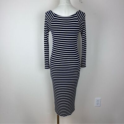 knee length dresses for ladies Cream Ribbed Long Sleeve Maternity Midi Dress  PinkBlush