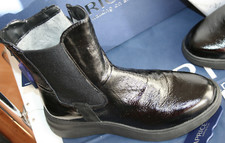 CAPRICE walking on air Gr 40 Neu schwarz feines echtes Lack Leder/Stretch 6 1/2