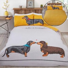 Hello Sausage Single Duvet Cover Pillowcase Set Two-Sided Bedding Dog Lovers