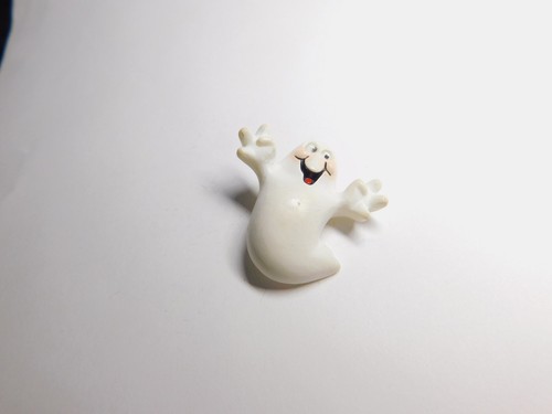 1987 Hallmark White Google Eyed Ghost Brooch Vintage - Picture 3 of 6