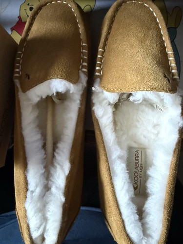 Koolaburra by UGG Women's Lezly Slipper size 8 new in box tan warm and cozy - Picture 10 of 12
