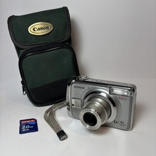 Fujifilm FinePix A900 Digital Camera 9.0MP Silver Tested W/ 2 GB xD Card & Case