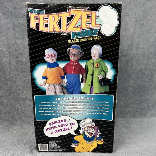 Vintage 1997 Farting Doll The Fertzel Family zia Fannie Fertzel 14” nuova con scatola - Foto 2 di 18