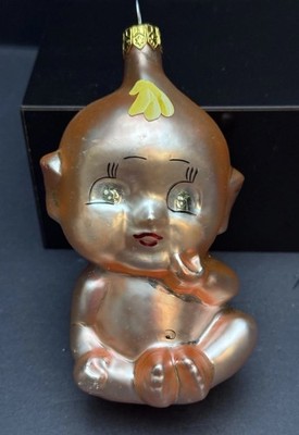 Christopher Radko Kewpie Doll Baby Glass Blown Christmas Ornament 4.5 