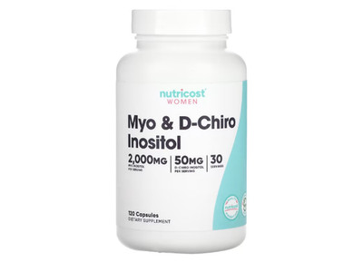 Nutricost, Women, Myo- und D-Chiro-Inosit, 120 Kapseln