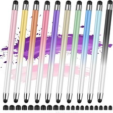 Stylus 10 Pcs , 2-in-1 Stylus Pen for Touch Screen, High Precision and