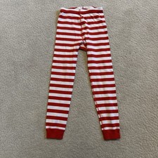 Hanna Andersson Red White Striped Size 6-7 100 Organic Cotton Pajama Pants 120