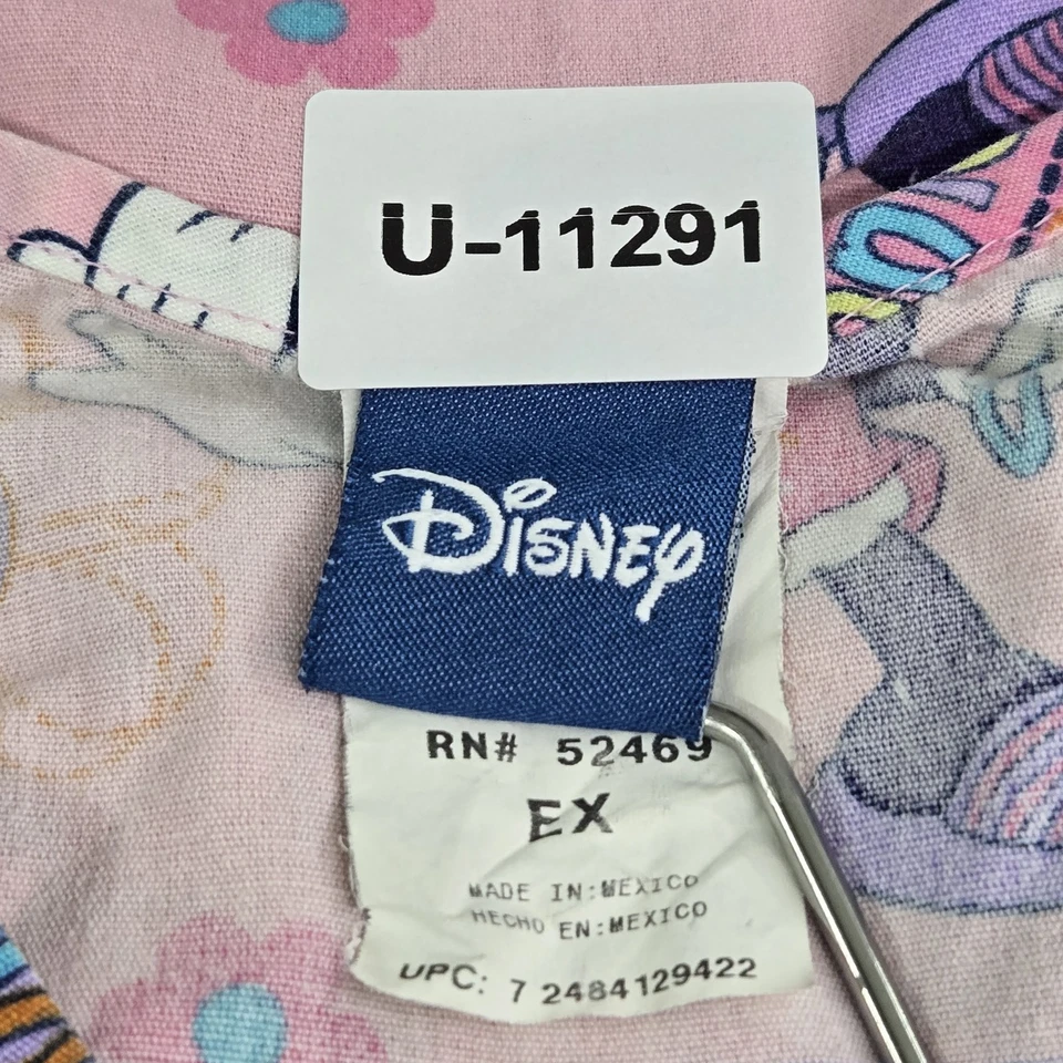 Blusa Médica Estampada de Dibujos Animados de Minnie Mouse Gráfico Rosa XL Disney para Mujer Foto 2 de 4