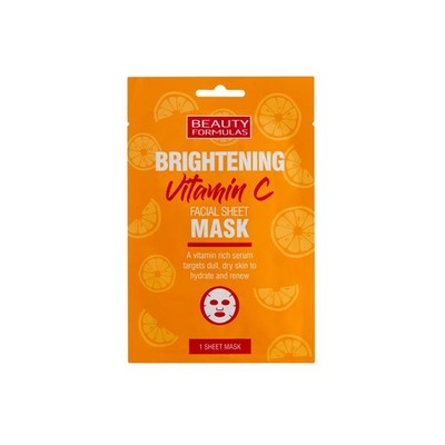 Beauty Formulas Brightening Vitamin C Aufhellende Tuchmaske mit Vitamin C