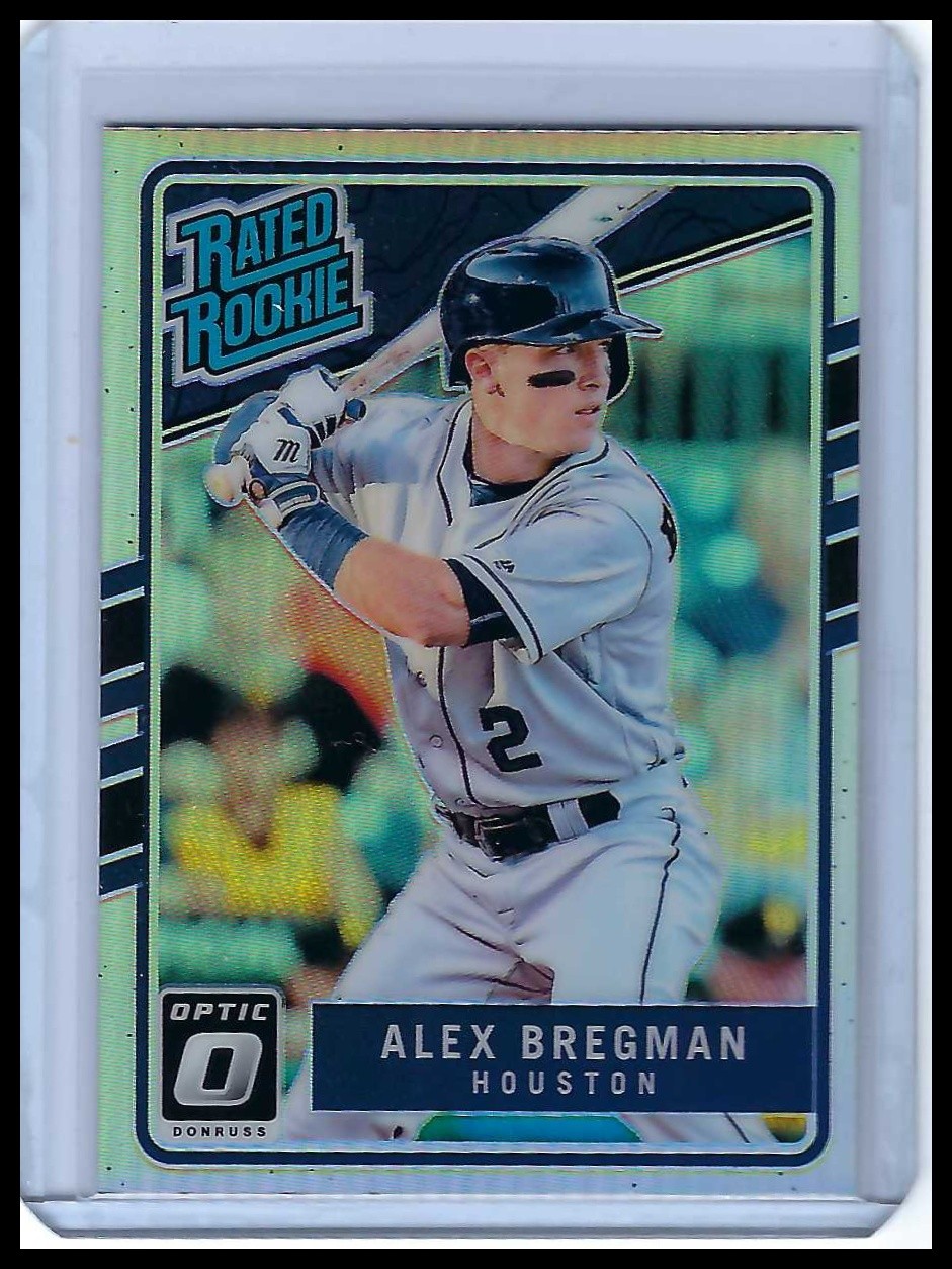 #43 Alex Bregman Pink 2017 Donruss Optic Houston Astros NM Rookie Card
