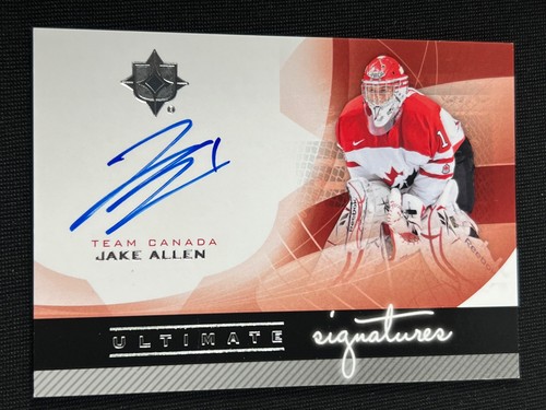 2012-13 UPPER DECK ULTIMATE JAKE ALLEN TEAM CANADA AUTOGRAPH