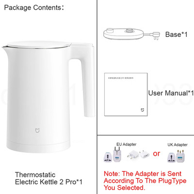Thermostatic Electric Kettles 2 Pro,Tea Kettle for Hot Water, Coffee & Tea,1.7L,