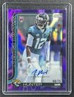 TRAVIS HUNTER 2025 TOPPS CHROME ROOKIE AUTO PURPLE LAVA REFRACTOR RC 68/75
