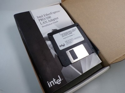 Vintage Intel EtherExpress PRO/100 LAN Adapter open box Untested