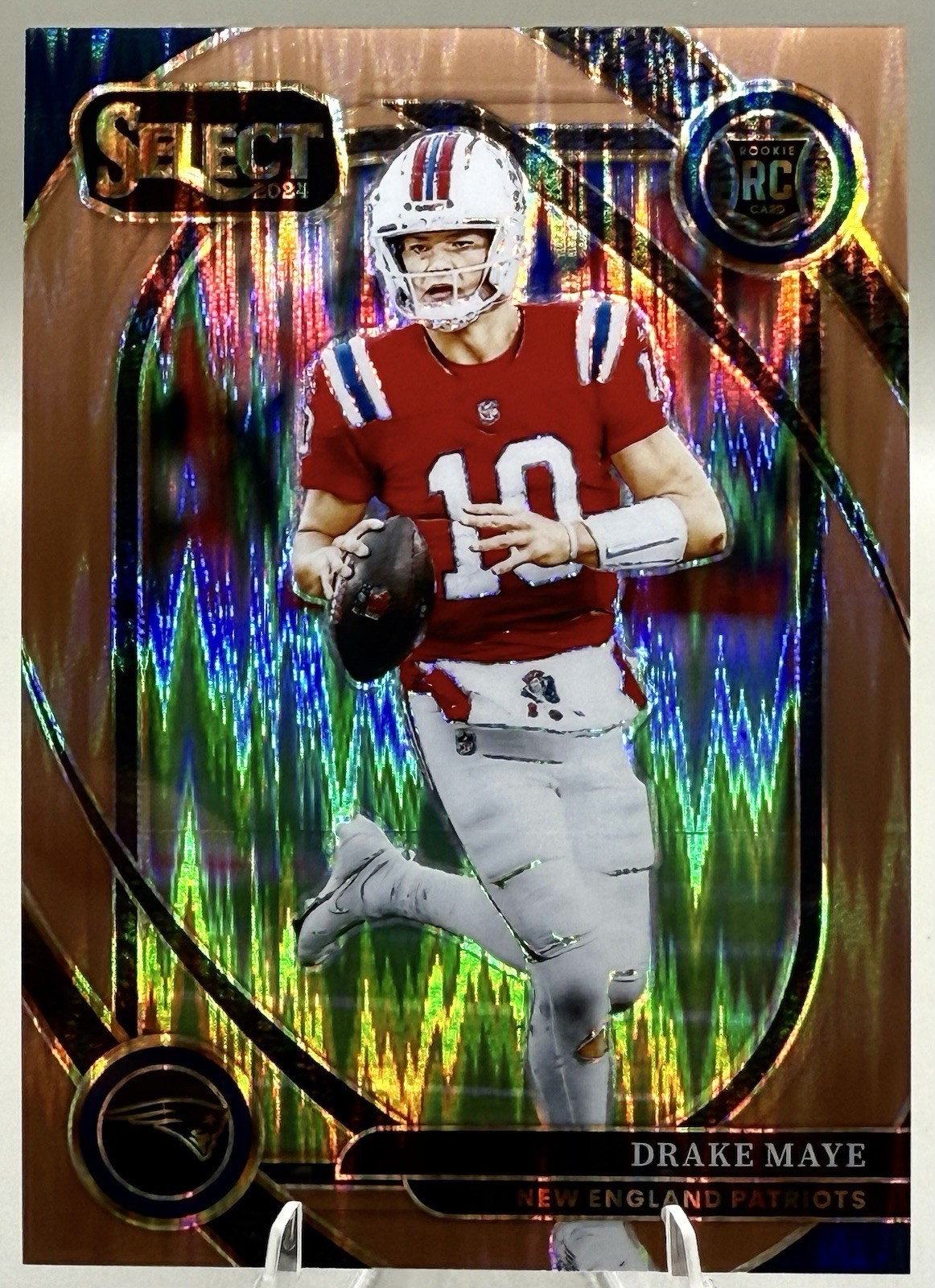 Drake Maye 2024 Panini Select Club Level #218 Copper Shock Prizm #/299 QB RC 🔥