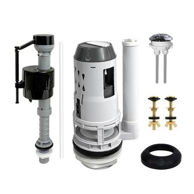 Universal Dual Flush Valve Kit 3 Inch Toilet Replacement for 2 Piece Toilets