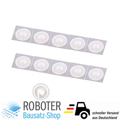 10 Stück NFC Tags Sticker 13.56MHz Ntag213 rund 25mm ISO14443A NTAG 213