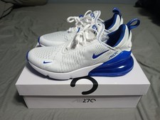  NEW MEN Nike AIR MAX 270 White / Racer Blue DH0268 100   