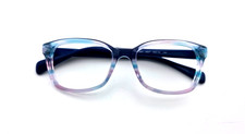 RAY-BAN RB1591 3807 RECTANGLE UNISEX BLUE PINK AUTHENTIC EYEGLASSES 46-16-130