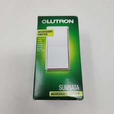New Lutron Sunnata ST-ASR-WH Accessory Switch...