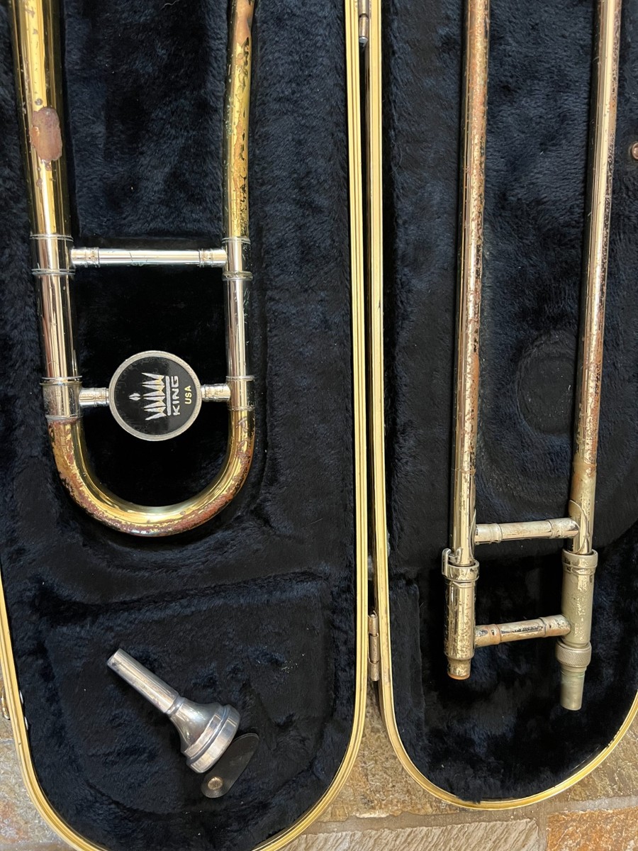 King 606 Trombone with hard case and mouthpiece. Made in USA | eBay