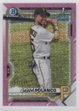 2021 Bowman Chrome Prospects Mega Box Pink Mojo Refractor Shalin Polanco 04e3