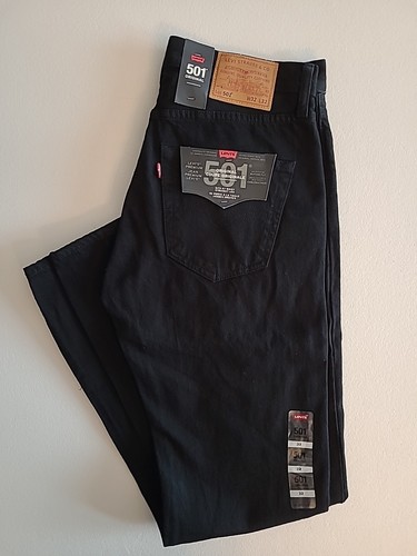 Levi's 501 Original Denim Jeans, Black, Size 32x32