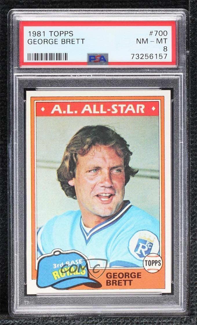 1981 Topps George Brett #700 PSA 8 HOF 0nr3