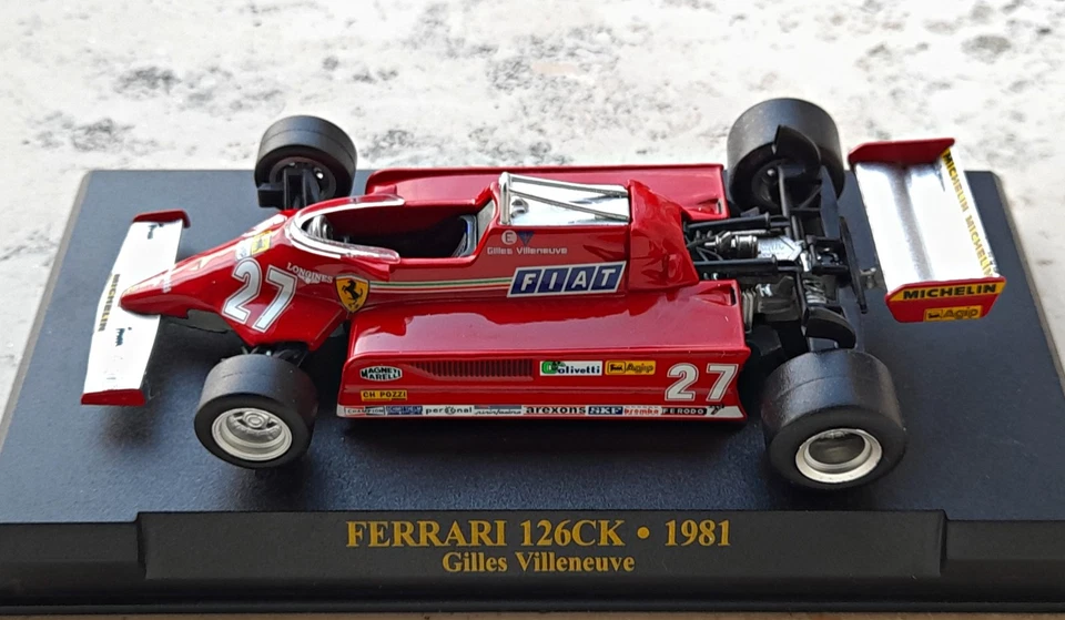 🔹🔹🔹 FERRARI 126 CK VILLENEUVE 1981 1:43 COLLEZIONE FERRARI F1 MODELLINO🔹🔹🔹 - Immagine 3 di 3