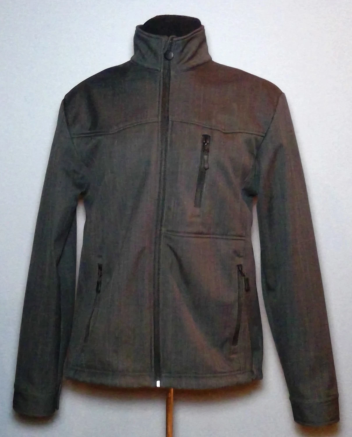 OUTBACK TRADING CO. Ashmore Men's Medium Charcoal Soft Shell Full Zip Jacket