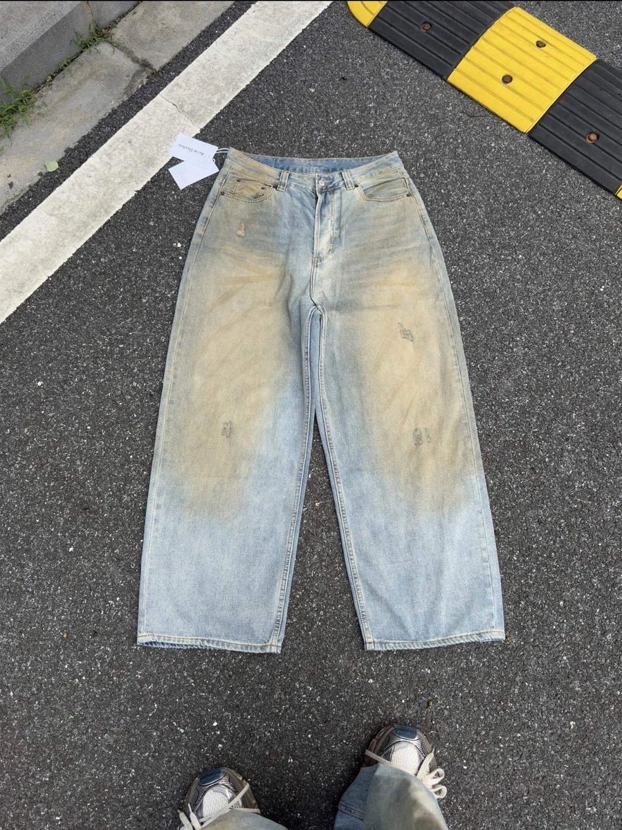Acne Studios男式棉质32英寸内缝牛仔裤| eBay