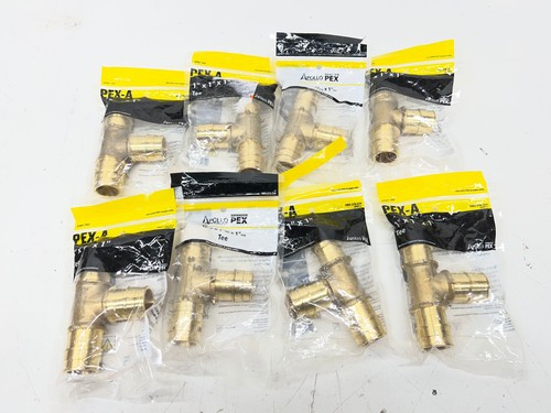 LOT OF 8 Apollo 1 in. Brass PEX-A Expansion Barb Tee
