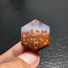 Scenic Moss Agate Cabochon 24.5x21x5.5mm High Quality 26 ct