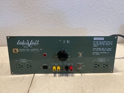 Lab-Volt Model 37A Variable Voltage Power Supply AC/DC 10A Bench Lab Engineering