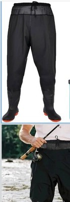 Fishing Waders with Boots,Nylon/PVC Waist Wader Pants Fishing Waders 10.5-11 Men