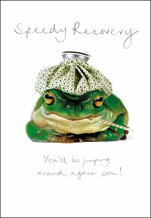 Get Well Soon Card Croaky