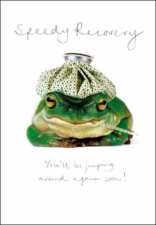 Get Well Soon Card Croaky