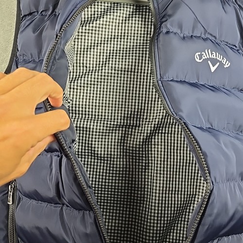 Callaway Puffer Quilted Vest Mens Size 5XL Blue Full Zip Golf Performance - Picture 6 of 9