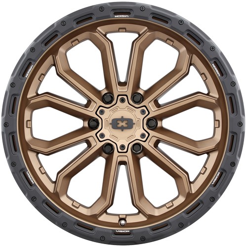 Vision 405 Korupt 18x9 6x5.5" +12mm Bronze Wheel Rim 18" Inch - Picture 2 of 8